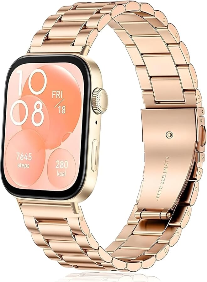 Next Store Compatible with Huawei Watch Fit 3 Bands, Stainless Steel Replacement Strap - Watch Band for Men and Women.